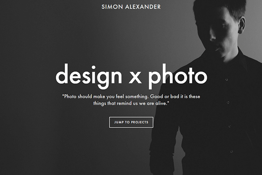 一个简单的黑白配色方案的网站可以是时尚和独特的
